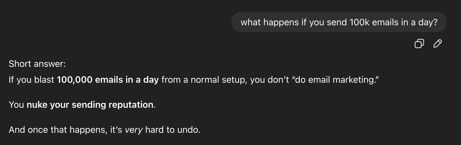 chatgpt on sending mass emails